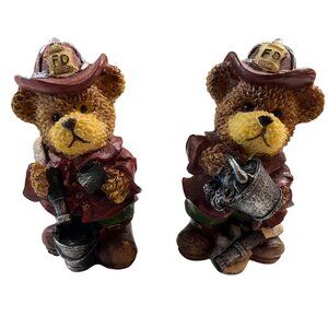 Firefighter Bear Figurine Set‎ Fire Department